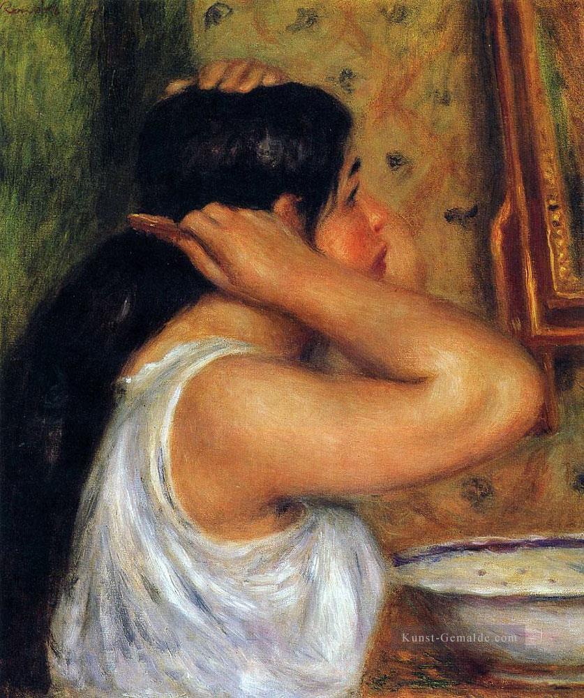 Frau  die ihr Haar Pierre Auguste Renoir Ölgemälde